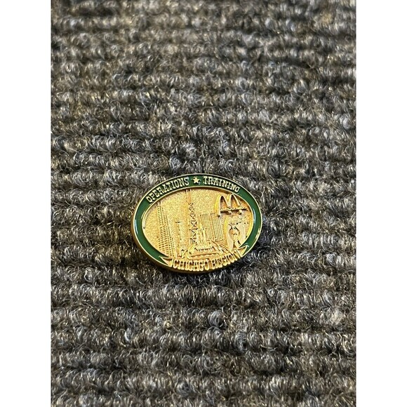 McDonald’s Chicago Operations Training Employee Lapel Hat Pin - Picture 1 of 3